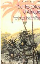 Couverture du livre « Sur les cotes d' afrique » de Boulaire A aux éditions Le Layeur