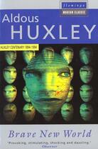 Couverture du livre « Brave new world » de Aldous Huxley aux éditions Harper Collins Uk