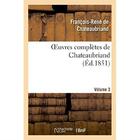 Couverture du livre « Oeuvres complètes de Chateaubriand t.3 » de Chateaubriand aux éditions Hachette Bnf