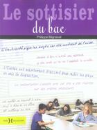 Couverture du livre « Le sottisier du bac » de Philippe Mignaval aux éditions Hors Collection