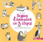 Couverture du livre « Dessins d'animaux en 5 étapes » de Terry Runyan aux éditions Glenat