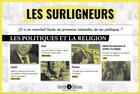 Couverture du livre « Les surligneurs : les politiques et la religion » de Vincent Couronne aux éditions Enrick B.