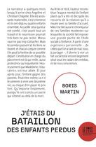 Couverture du livre « J'étais du Bataillon des enfants perdus » de Boris Martin aux éditions Bord De L'eau