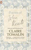 Couverture du livre « Poems of john keats » de Keats & Tomalin Sele aux éditions Adult Pbs