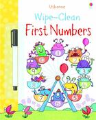 Couverture du livre « Wipe-clean first numbers » de Greenwell/Scott aux éditions Usborne