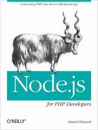 Couverture du livre « Node.js for PHP Developers » de Daniel Howard aux éditions O'reilly Media