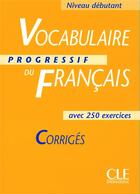 Couverture du livre « CORR VOC PROGR DEB » de Claire Miquel aux éditions Cle International