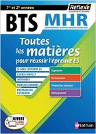 Couverture du livre « BTS MHR : toutes les matières : 1re et 2e années (édition 2019) » de Pierre Villemain aux éditions Nathan