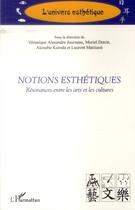 Couverture du livre « Notions esthétiques ; résonances entre les arts et les cultures » de  aux éditions L'harmattan