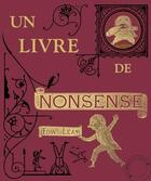 Couverture du livre « Un livre de nonsense » de Edward Lear aux éditions Le Bruit Du Temps