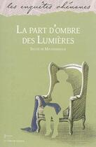 Couverture du livre « La part d'ombre des lumières » de Sylvie De Mathuisieulx aux éditions Le Verger