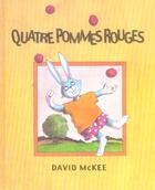 Couverture du livre « Quatre pommes rouges » de Mckee David aux éditions Kaleidoscope