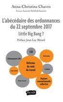 Couverture du livre « L'abécédaire des ordonnances du 22 septembre 2017 ; little big bang ? » de Anna-Christina Chaves aux éditions Fauves