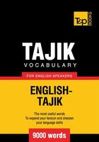 Couverture du livre « Tajik vocabulary for English speakers - 9000 words » de Andrey Taranov aux éditions T&p Books