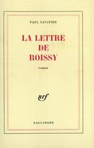 Couverture du livre « La lettre de roissy » de Savatier Paul aux éditions Gallimard