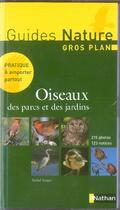 Couverture du livre « Oiseaux des parcs et jardins » de Detlef Singer aux éditions Nathan