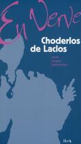 Couverture du livre « Choderlos de Laclos en verve » de Pierre Choderlos De Laclos aux éditions Horay