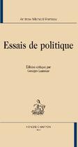 Couverture du livre « Essais de politique » de Andrew Michael Ramsay aux éditions Honore Champion