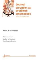 Couverture du livre « Nouvelles tendances en automatique journal europeen des systemes automatises volume 45 n 456 maiaou » de Tarbouriech aux éditions Hermes Science Publications