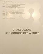 Couverture du livre « Le discours des autres » de Craig Owens aux éditions Meme Pas L'hiver