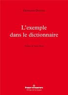 Couverture du livre « L'exemple dans le dictionnaire » de Giovanni Dotoli aux éditions Hermann