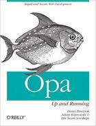 Couverture du livre « Opa: Up and Running » de Henri Binsztok aux éditions O'reilly Media