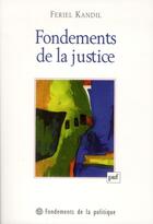 Couverture du livre « Fondements de la justice » de Feriel Kandil aux éditions Puf