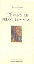 Couverture du livre « L'Evangile selon Tommaso » de Baptiste Marrey aux éditions Desclee De Brouwer