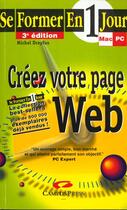 Couverture du livre « Se Former En 1 Jour Creer Page Web 3edition » de Dreyfus/Michel aux éditions Campuspress