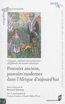 Couverture du livre « Pouvoirs anciens et pouvoirs modernes dans l'Afrique d'aujourd'hui » de Bernard Salvaing aux éditions Pu De Rennes