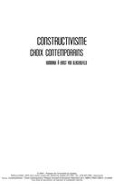 Couverture du livre « Constructivisme ; choix contemporains ; hommage à Ernst von Glasersfeld » de Mascio Jonnaert aux éditions Pu De Quebec
