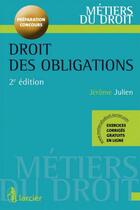 Couverture du livre « Droit des obligations - 2eme edition » de Julien J. aux éditions Larcier