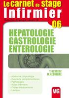 Couverture du livre « LE CARNET DE STAGE DE L'INFIRMIERE t.6 ; hépatologie, gastrologie, entérologie » de  aux éditions Vernazobres Grego