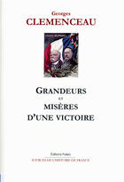 Couverture du livre « Grandeurs et misères d'une victoire » de Georges Clemenceau aux éditions Paleo