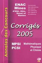 Couverture du livre « MATHEMATQUE, PHYSIQUE, CHIMIE (édition 2005) » de  aux éditions H & K