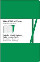 Couverture du livre « Carnet volant ligne ; vert émeraude » de Moleskine aux éditions Moleskine Papet