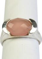 Couverture du livre « Bague argent calcedoine rose facettee - taille 51 » de  aux éditions Dg-exodif