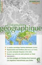 Couverture du livre « L'information geographique - vol. 73 (4/2009) » de  aux éditions Armand Colin