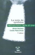 Couverture du livre « Note de synthese (la) » de Harichaux/Watine-Dro aux éditions Lgdj