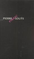 Couverture du livre « Pybrac » de Pierre Louys aux éditions Allia