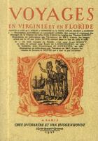 Couverture du livre « Voyages en virginie et en floride » de Vv.Aa aux éditions Maxtor