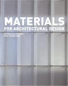 Couverture du livre « Materials for architectural design » de Ballard Bell/Rand aux éditions Laurence King