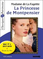 Couverture du livre « La princesse de Montpensier de madame de La Fayette ; terminale L ; étude du film (bac 2017/2019) » de  aux éditions Magnard