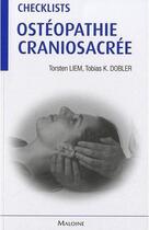 Couverture du livre « Osteopathie craniosacree - checklists » de Dobler/Liem aux éditions Maloine