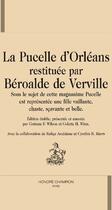 Couverture du livre « La pucelle d'Orléans » de Francois Beroalde De Verville et Corinne F. Wilson et Colette H. Winn aux éditions Honore Champion