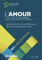 Couverture du livre « L'amour ; programme des sessions 2019/2020 pour les classes préparatoires scientifiques (édition 2019/2020) » de  aux éditions Studyrama