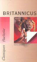 Couverture du livre « Britannicus » de Rohou et Jean Racine aux éditions Hachette Education