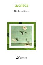 Couverture du livre « De la nature » de Lucrèce aux éditions Gallimard