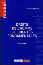 Couverture du livre « Droits de l'homme et libertés fondamentales (9e édition) » de Henri Oberdorff aux éditions Lgdj