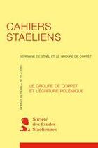 Couverture du livre « Cahiers staeliens - 2020, n 70 » de Stephanie Genand aux éditions Classiques Garnier